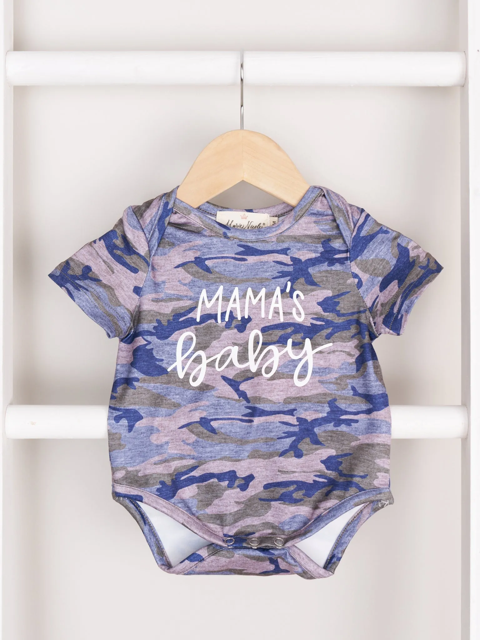 Mom & Me Camouflage "Mama's Boy/Girl/Baby" Shirt & Romper