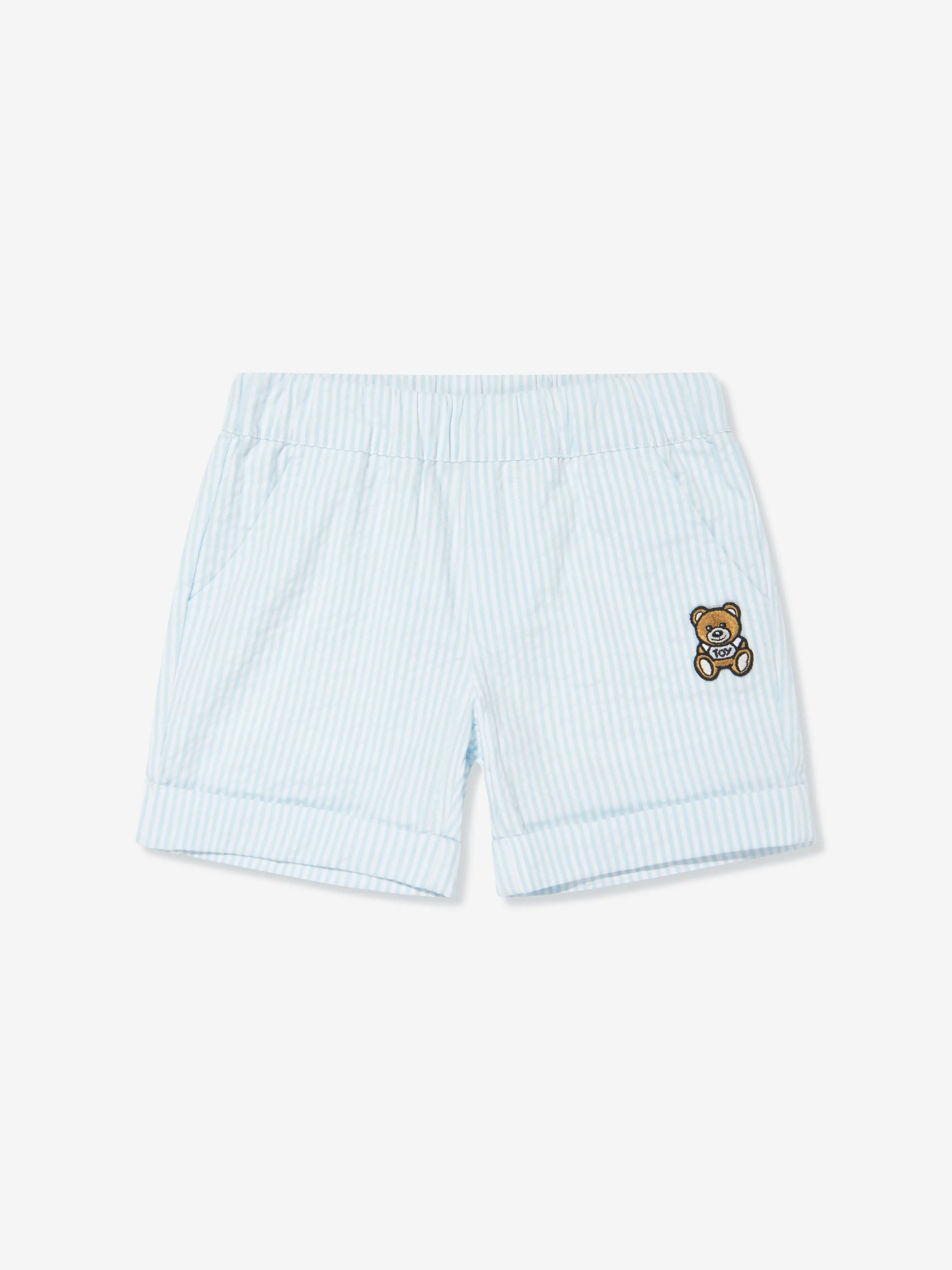 Moschino Baby Boys Logo Short Set in Multicolour