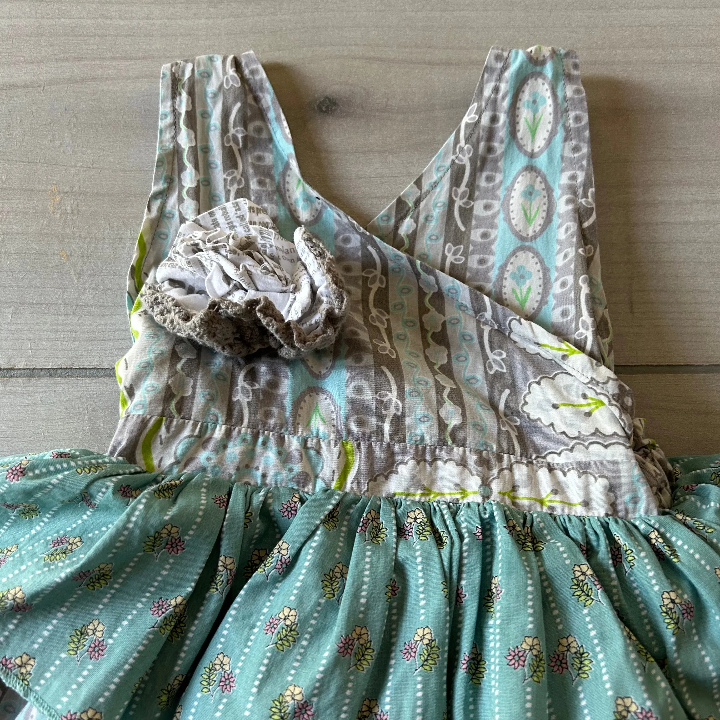 Mustard Pie Floral Ruffle Romper