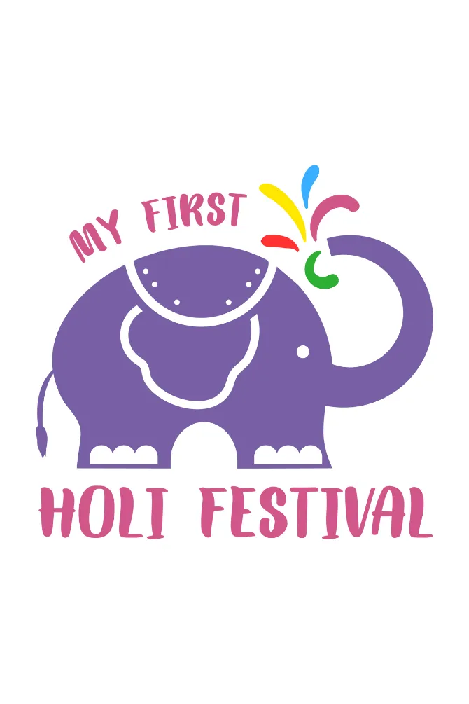 My First Holi T-Shirt For Boy