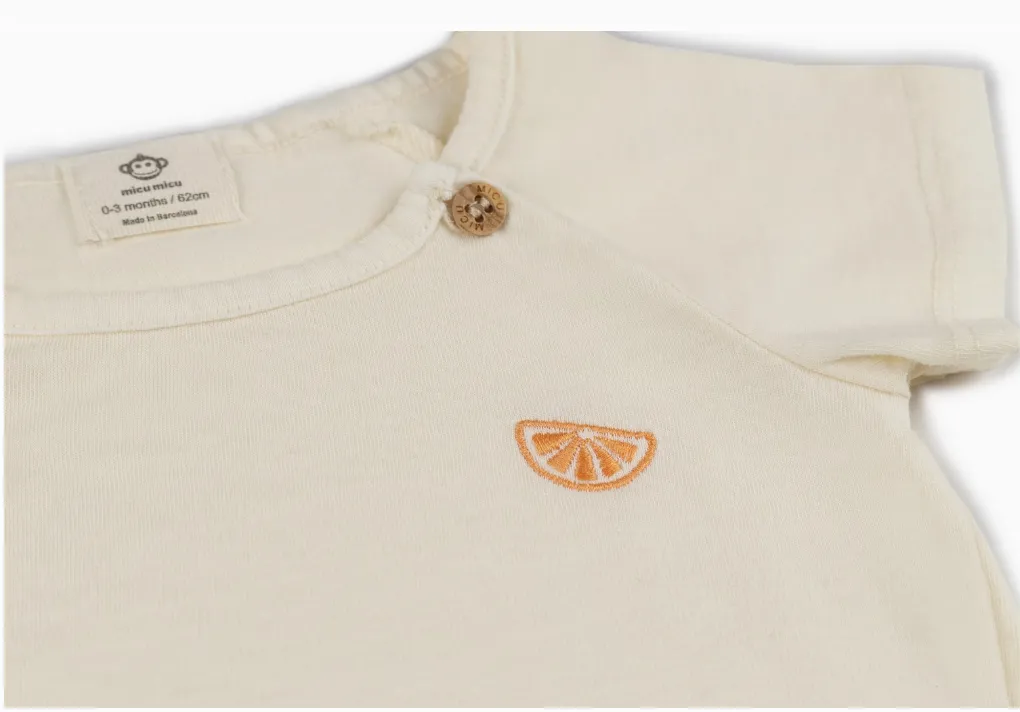 Orange Ecru Tshirt