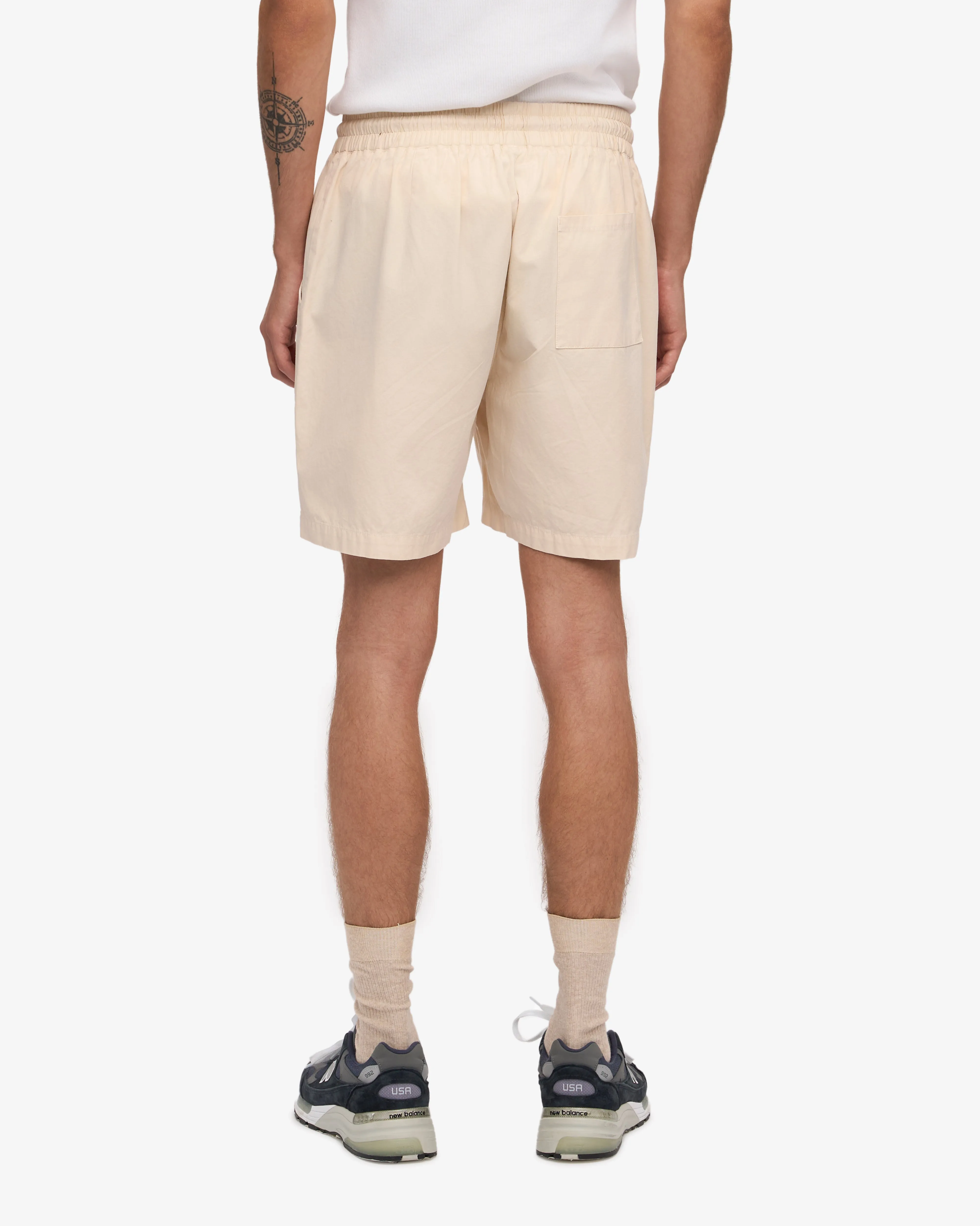 Organic Twill Shorts - Ivory White