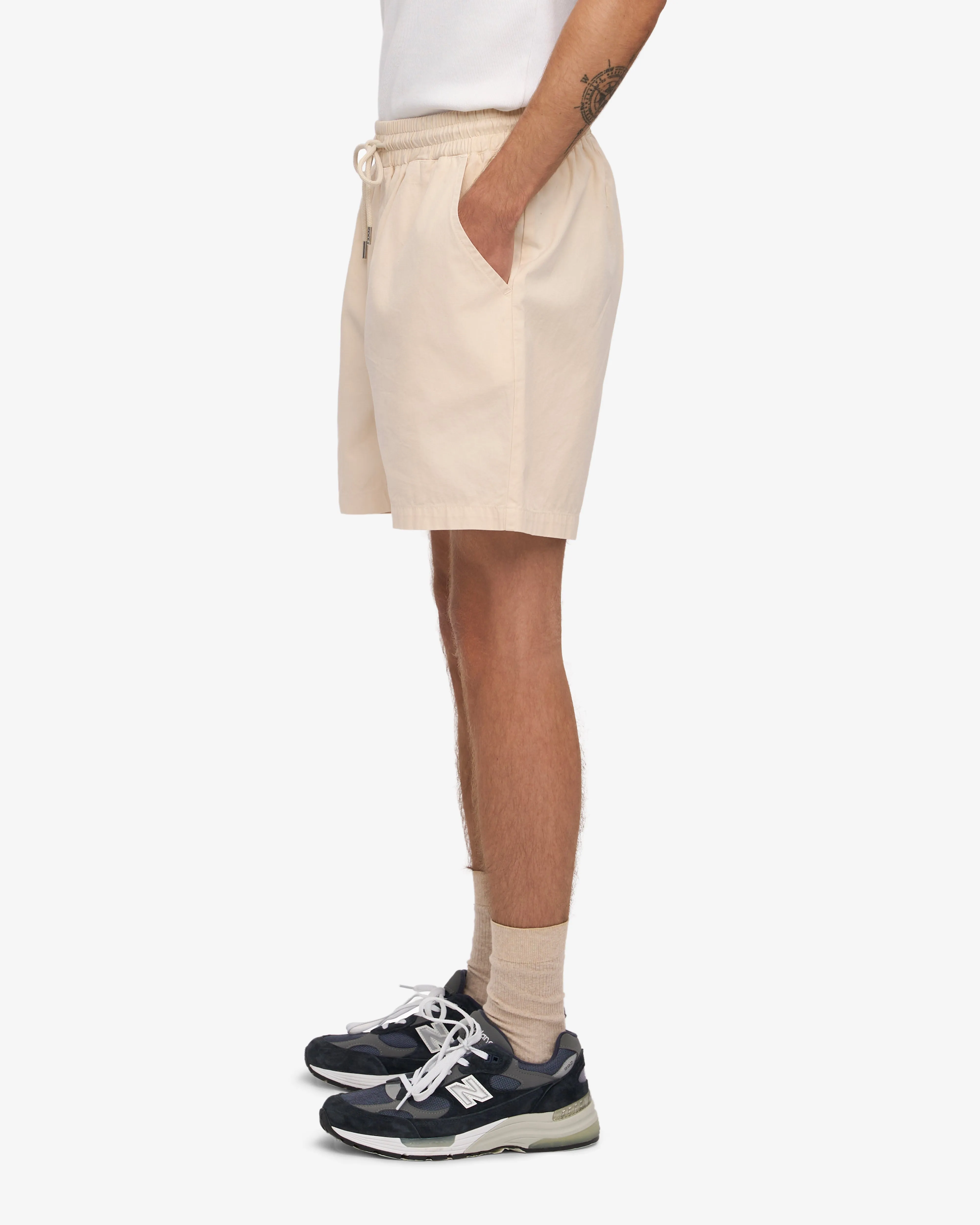 Organic Twill Shorts - Ivory White