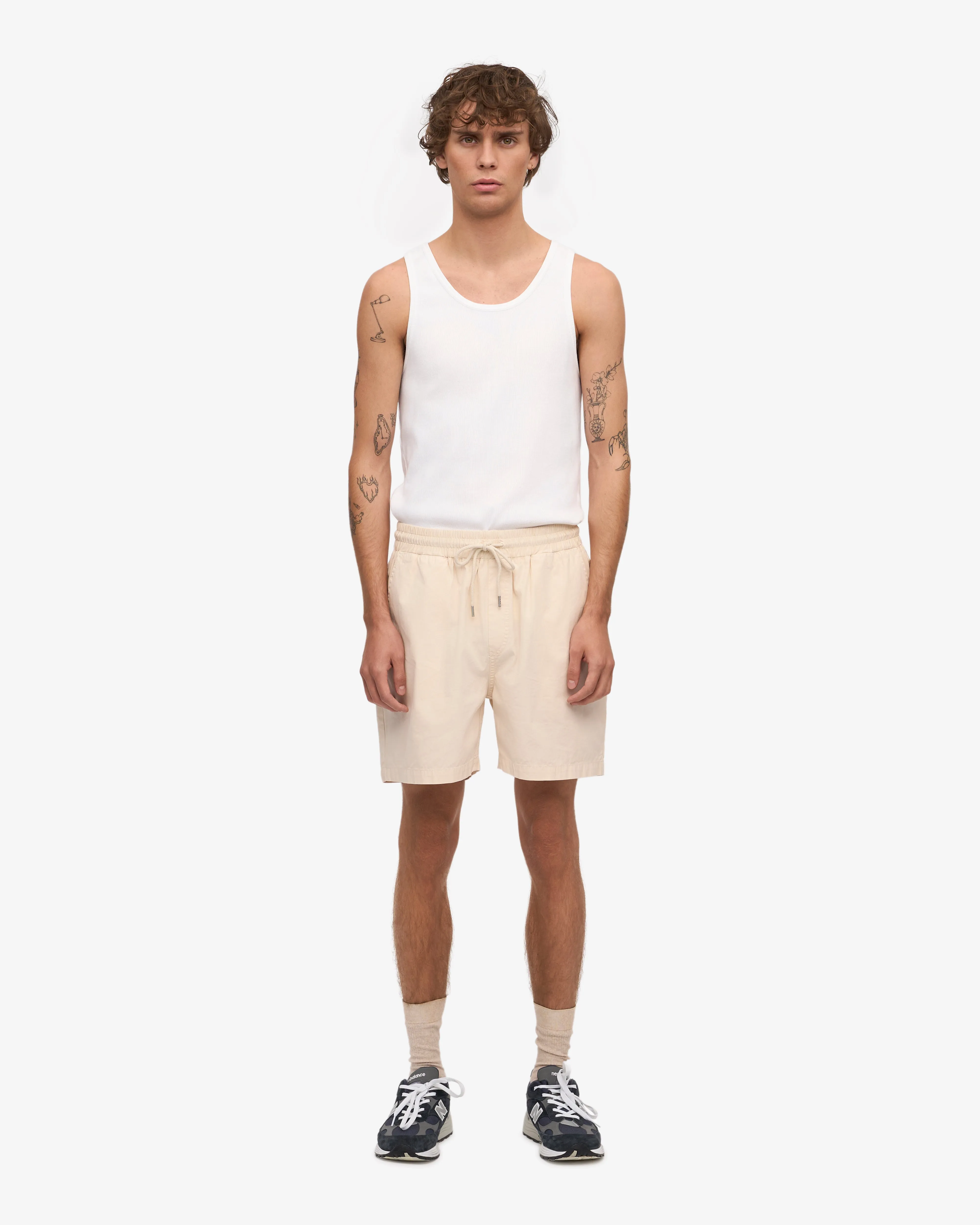 Organic Twill Shorts - Ivory White