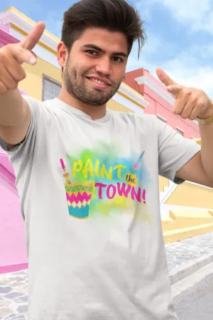 Paint The Town Holi T-shirt for men