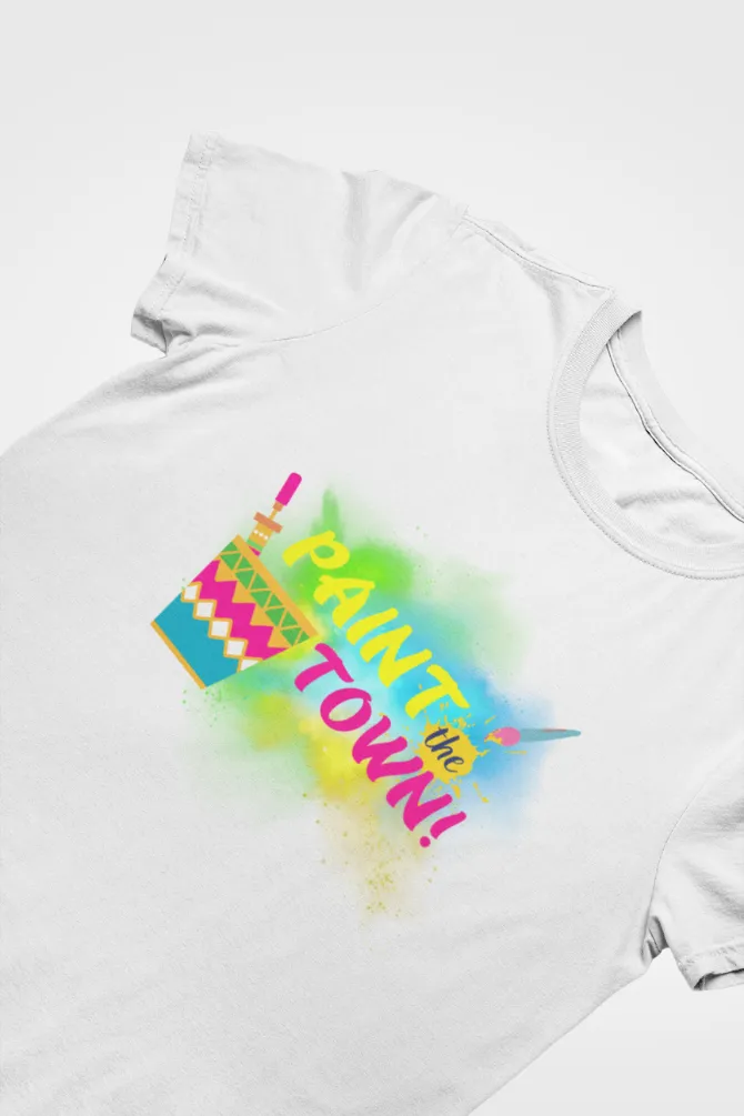Paint The Town Holi T-shirt for men