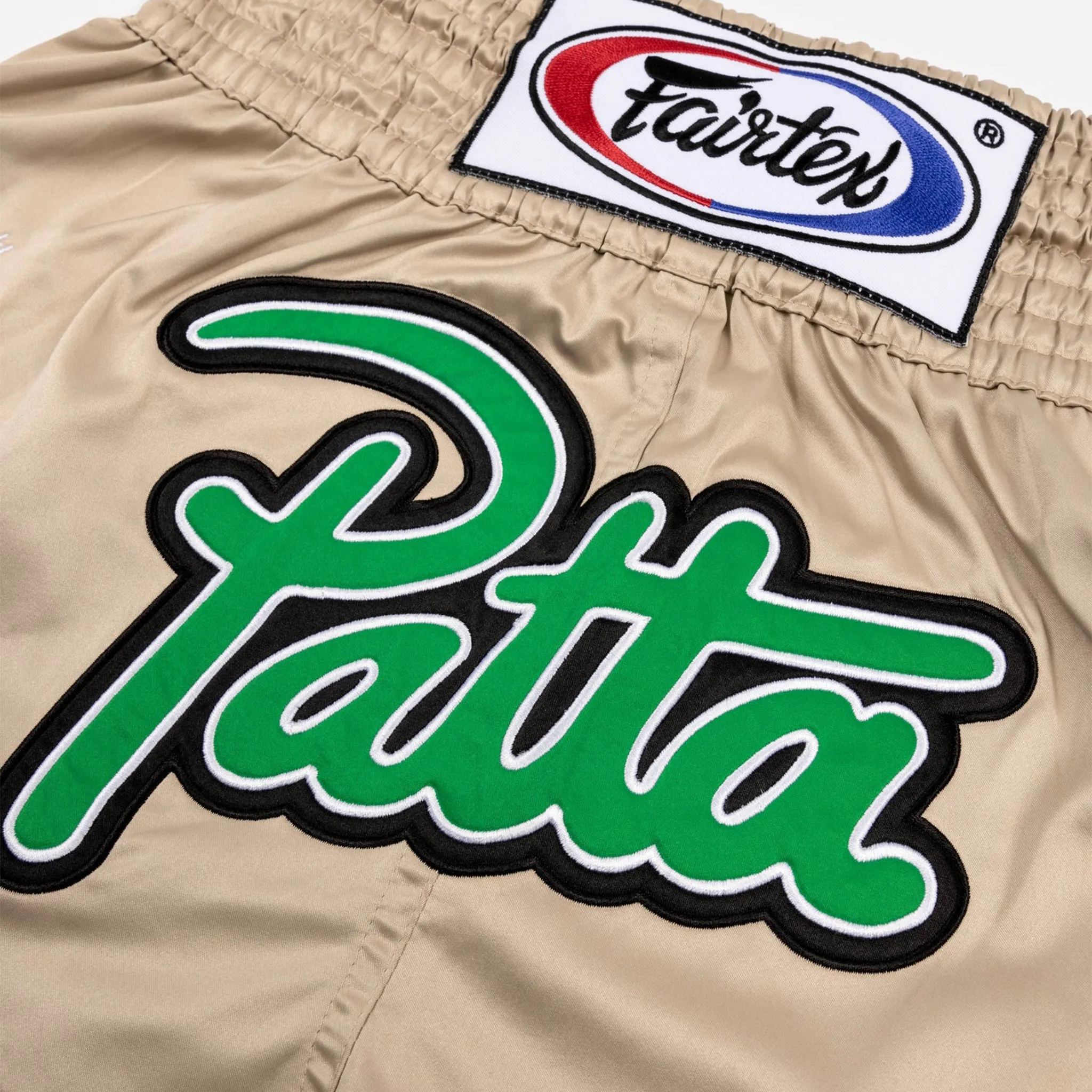Patta x Fairtex Muay Thai Shorts Gold/Jolly Green