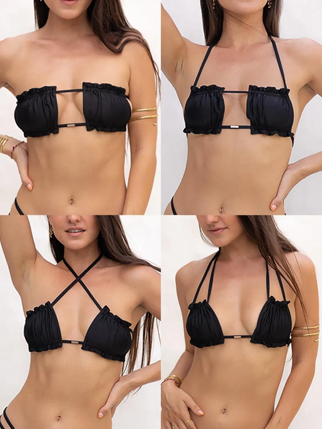 Penelope Bikini Top - Black Onyx