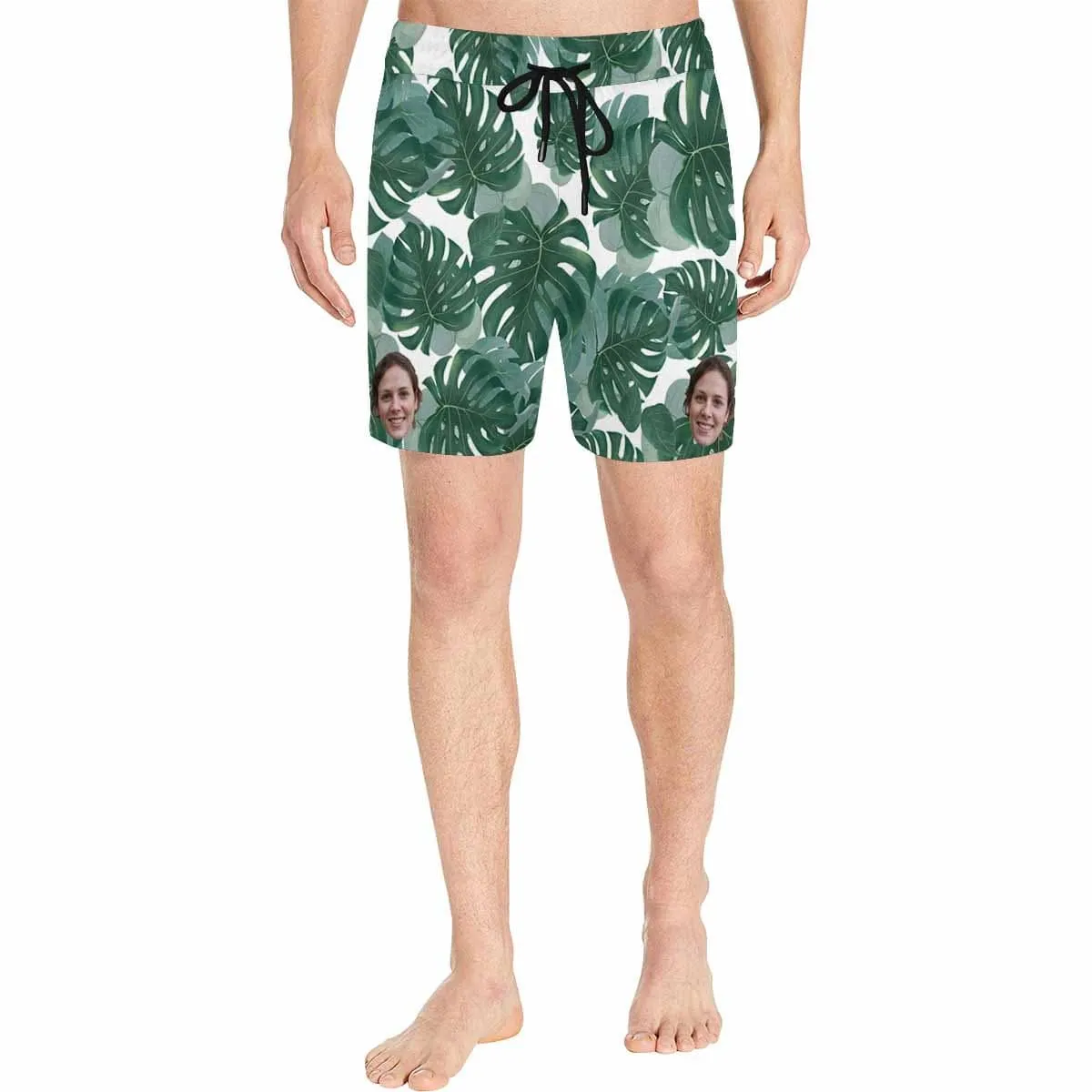 Personalized Swim Trunks with Face on Them Summer Customized Men's Quick Dry Swim Shorts for Holiday