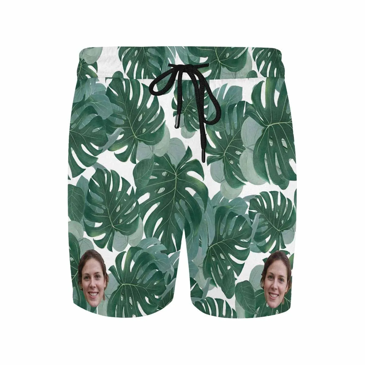 Personalized Swim Trunks with Face on Them Summer Customized Men's Quick Dry Swim Shorts for Holiday