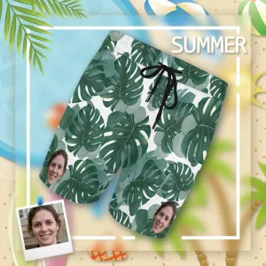 Personalized Swim Trunks with Face on Them Summer Customized Men's Quick Dry Swim Shorts for Holiday