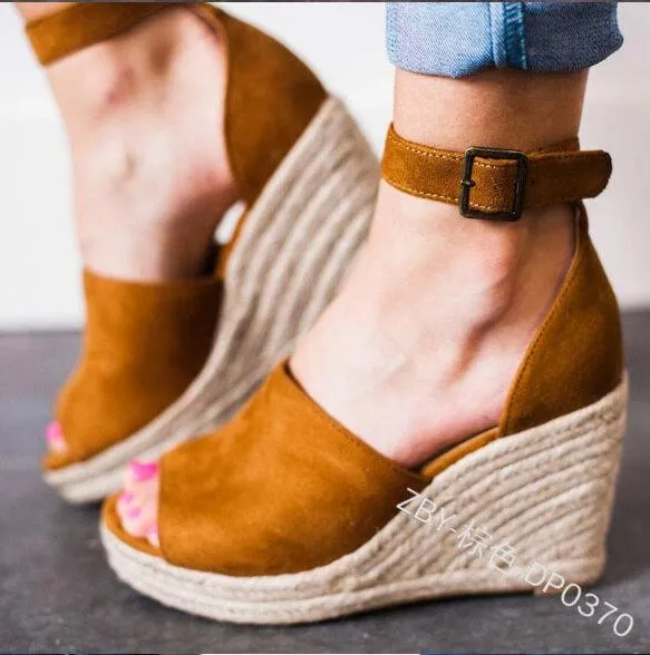 Platform Espadrille Wedge Sandal