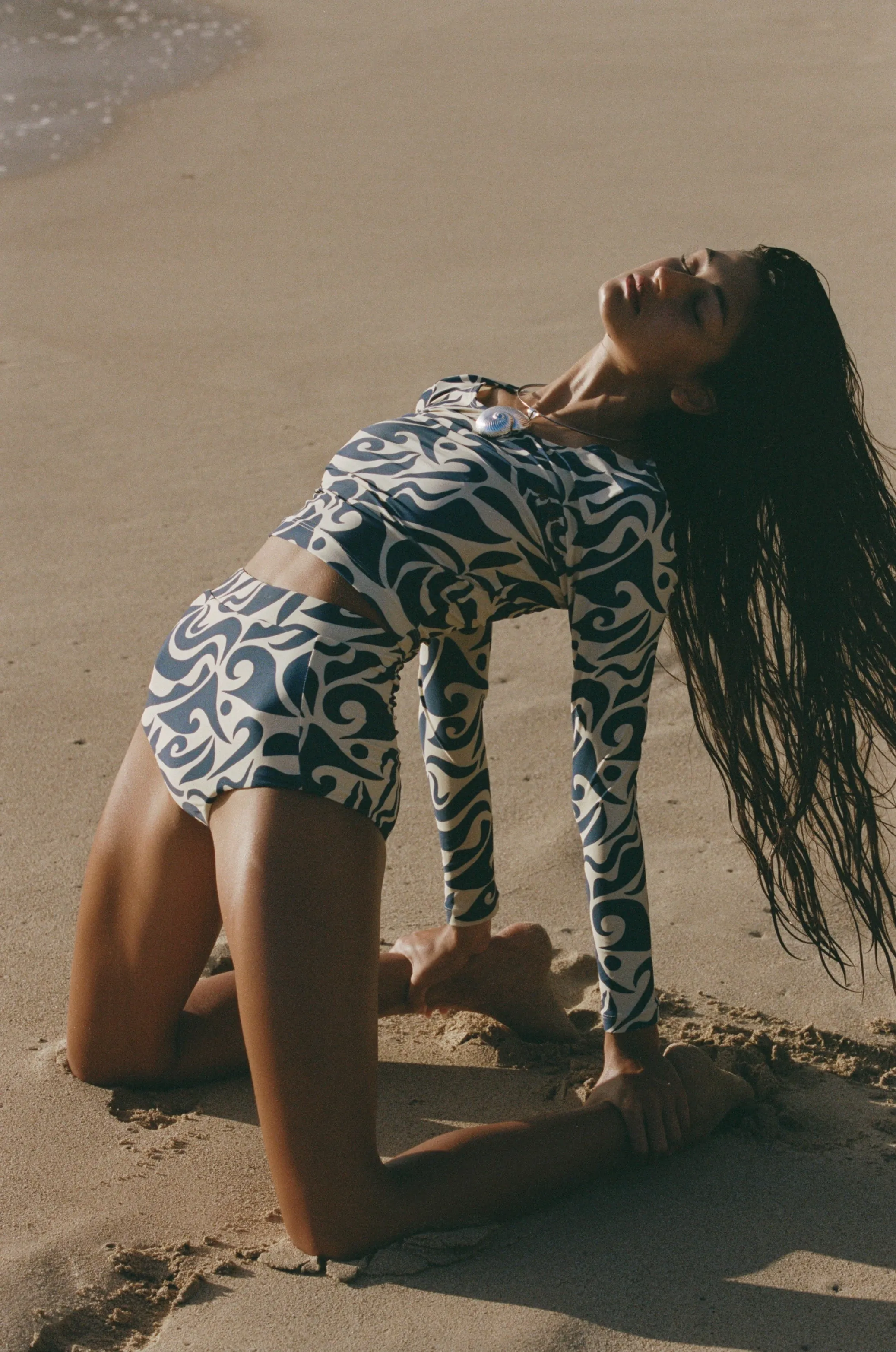 Poppler Rash Guard Top - Pacific