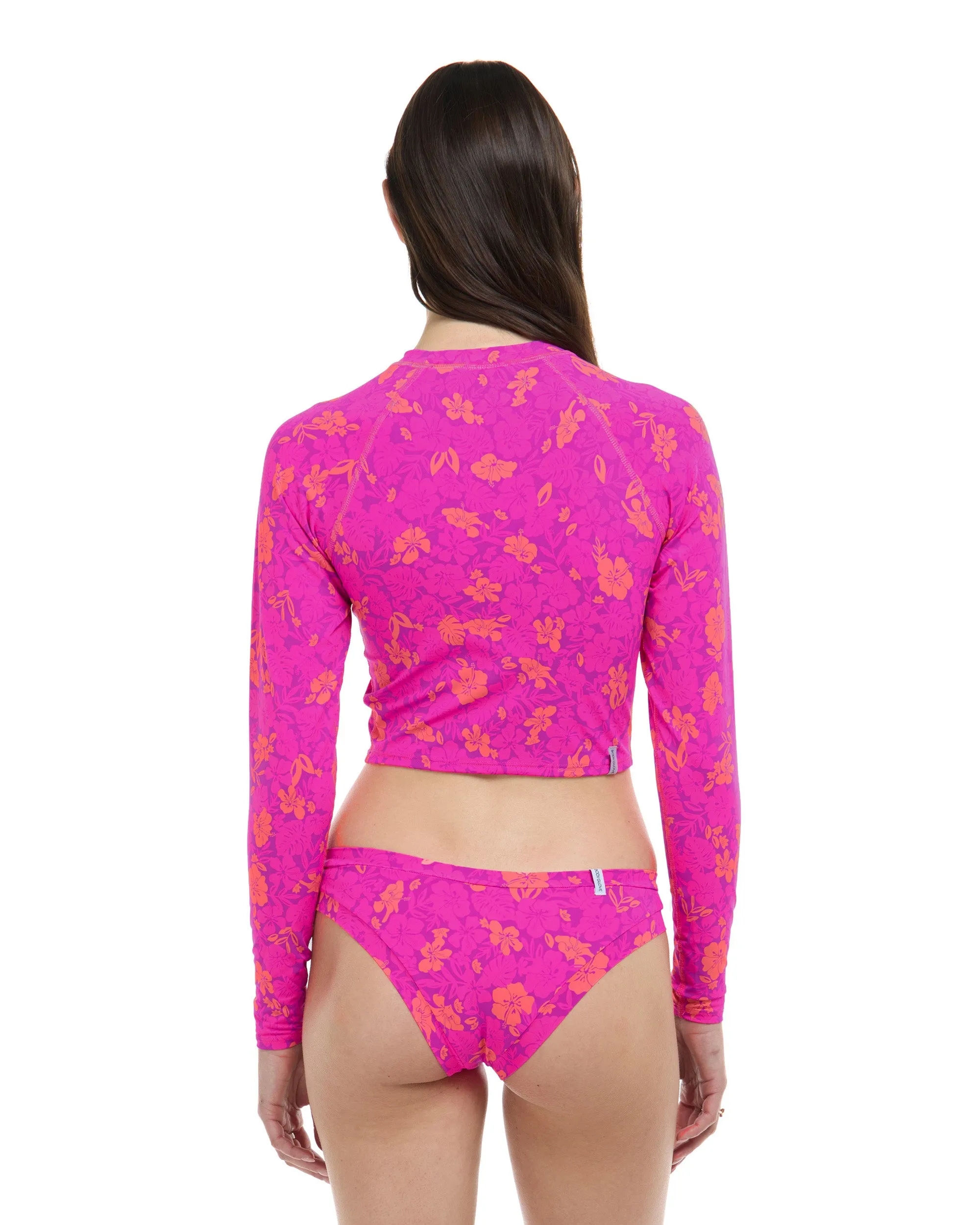Puako Let It Be Crop Rashguard - Bubble Gum / Puako