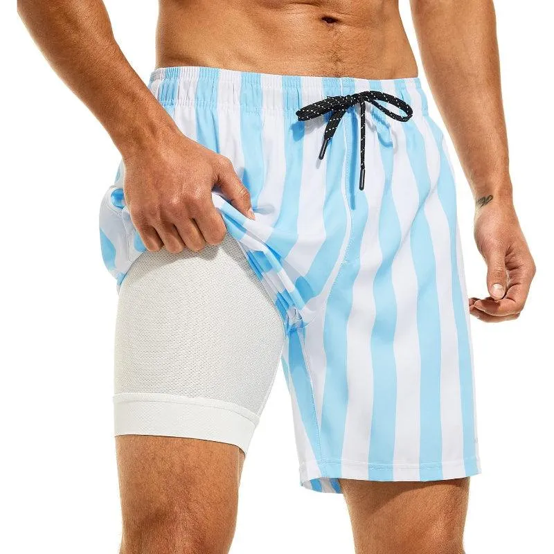 Quick Dry Stripe Swim Shorts – Fast Drying and Stylish Fit
