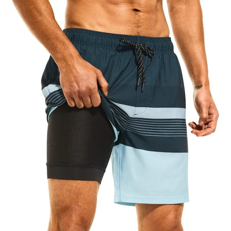 Quick Dry Stripe Swim Shorts – Fast Drying and Stylish Fit
