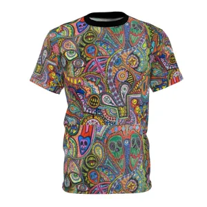 "Trippy Psychedelic T-Shirt with Vibrant Abstract Artwork"