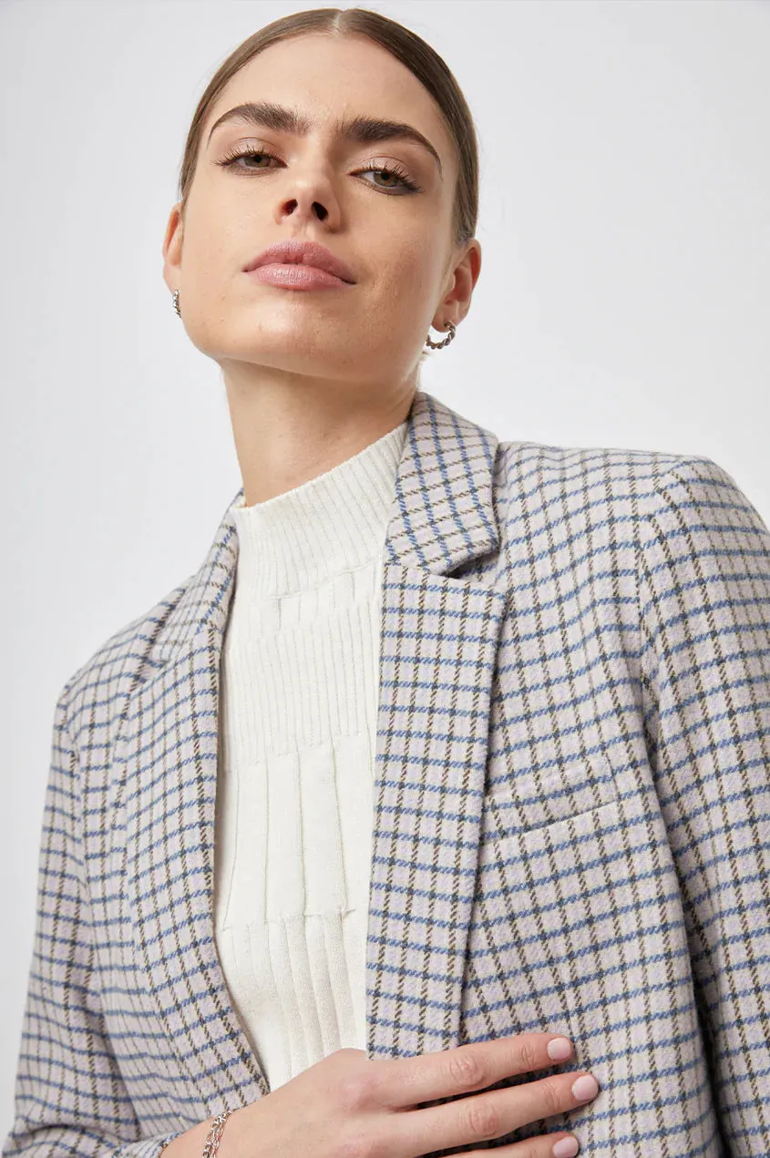 Rails - Windsor Blazer - Lilac Navy Mini Check