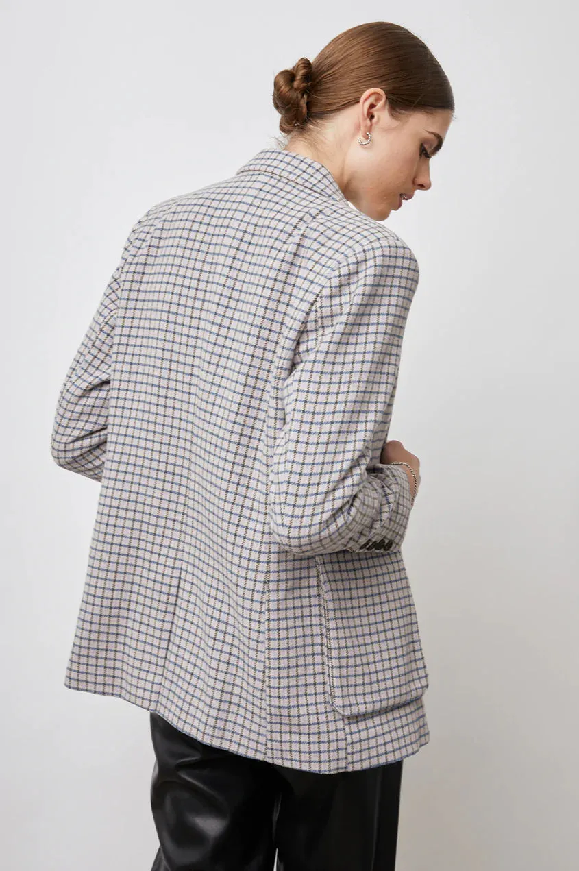 Rails - Windsor Blazer - Lilac Navy Mini Check
