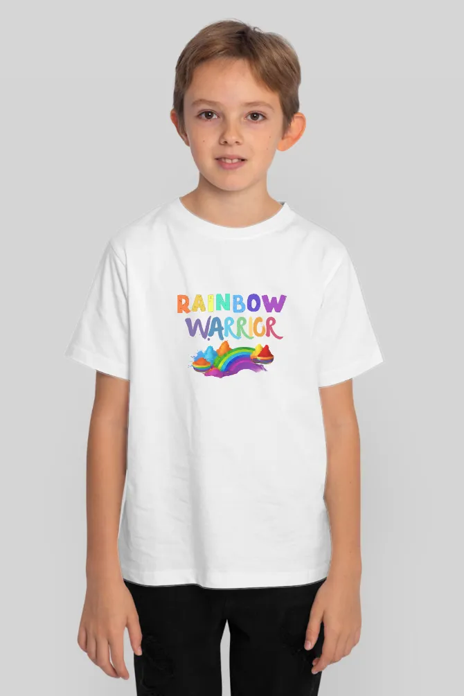 Rainbow Warrior! Holi T-Shirt For Boy