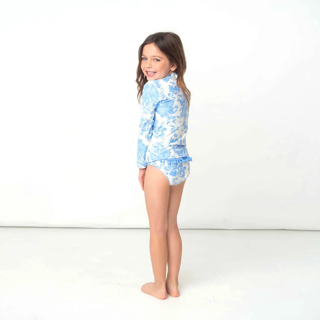 Rashguard Set Blue Bouquet