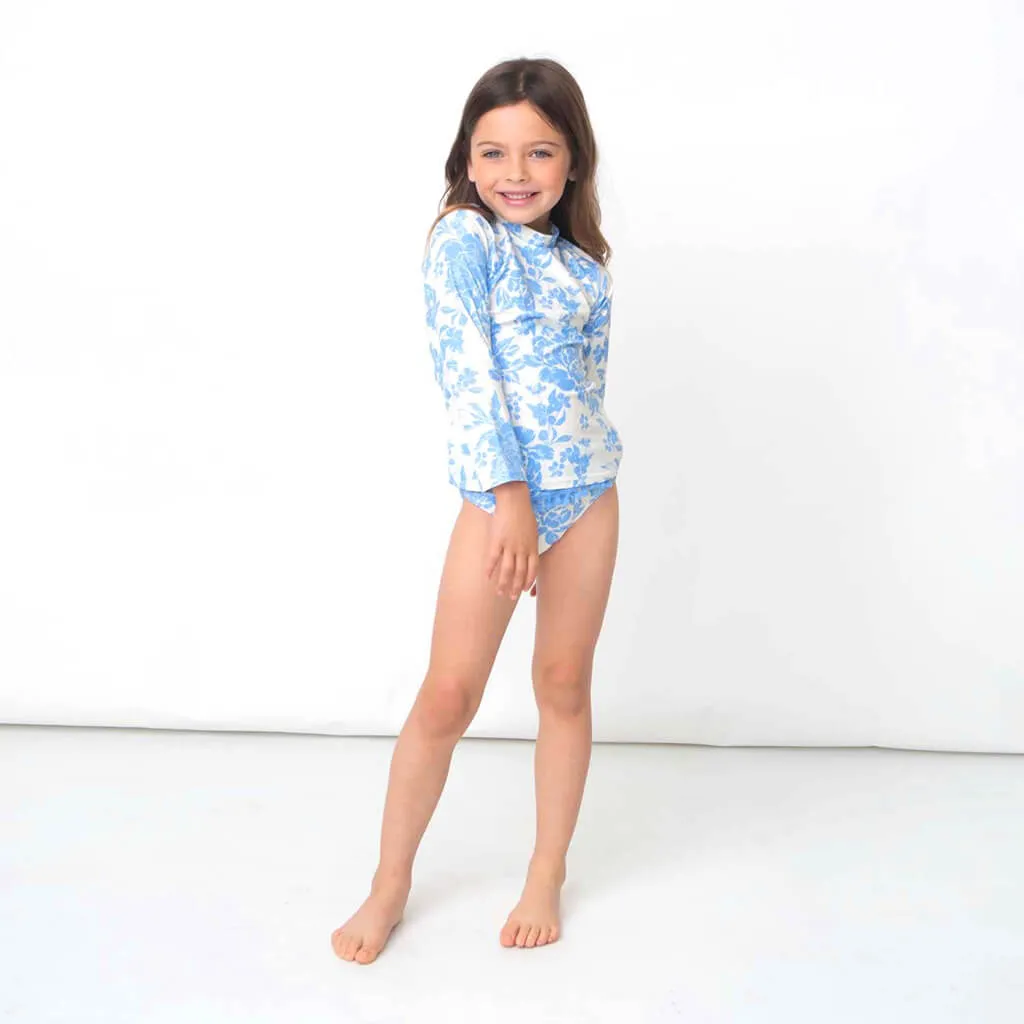 Rashguard Set Blue Bouquet
