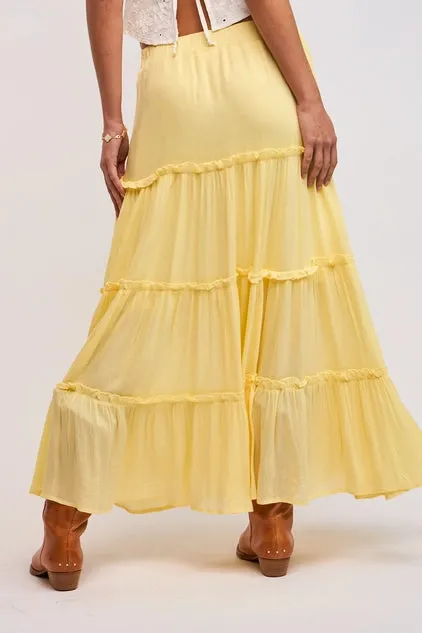 Ruffle Tiered Maxi Skirt