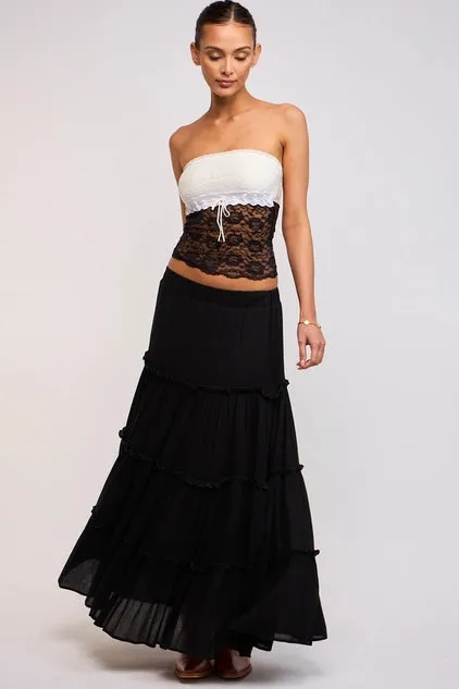 Ruffle Tiered Maxi Skirt