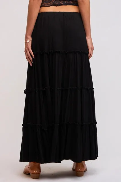 Ruffle Tiered Maxi Skirt