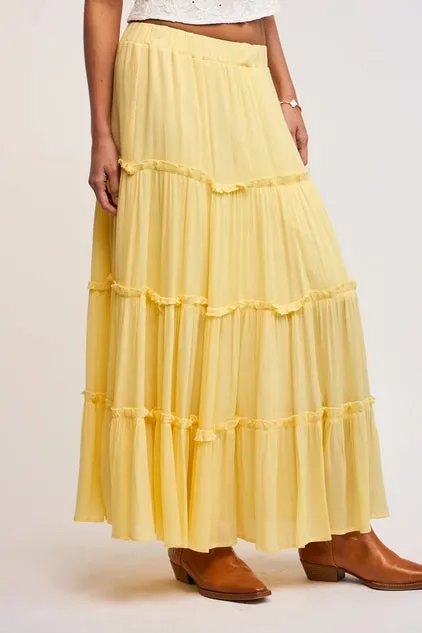 Ruffle Tiered Maxi Skirt