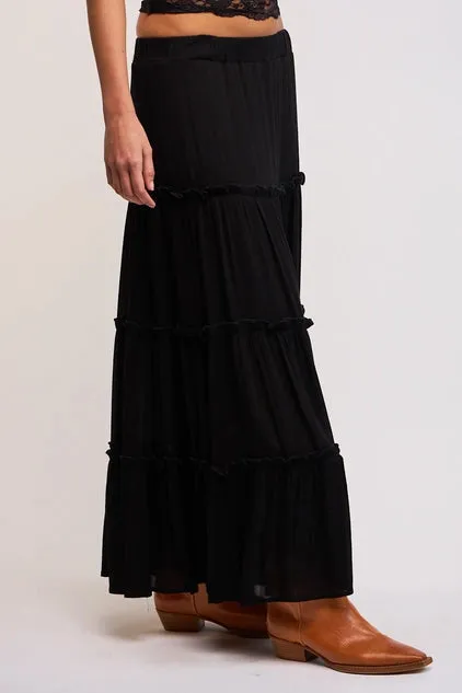 Ruffle Tiered Maxi Skirt