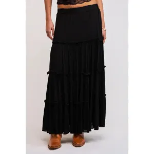 Ruffle Tiered Maxi Skirt