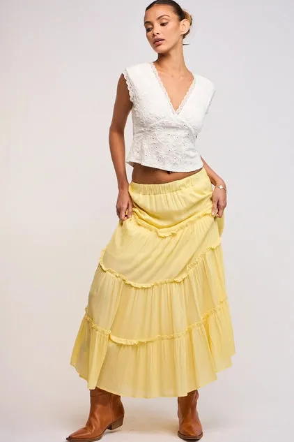 Ruffle Tiered Maxi Skirt