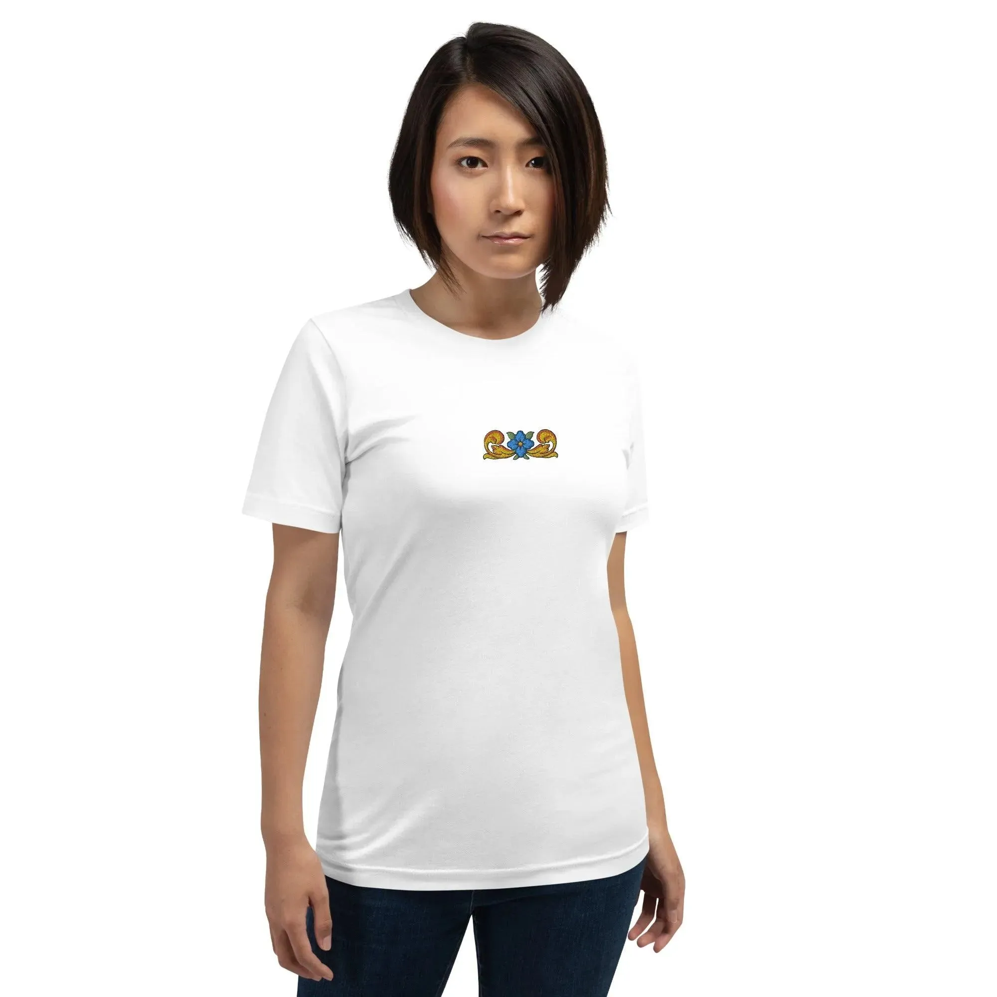 Sicilian Tile Embroidered T-shirt