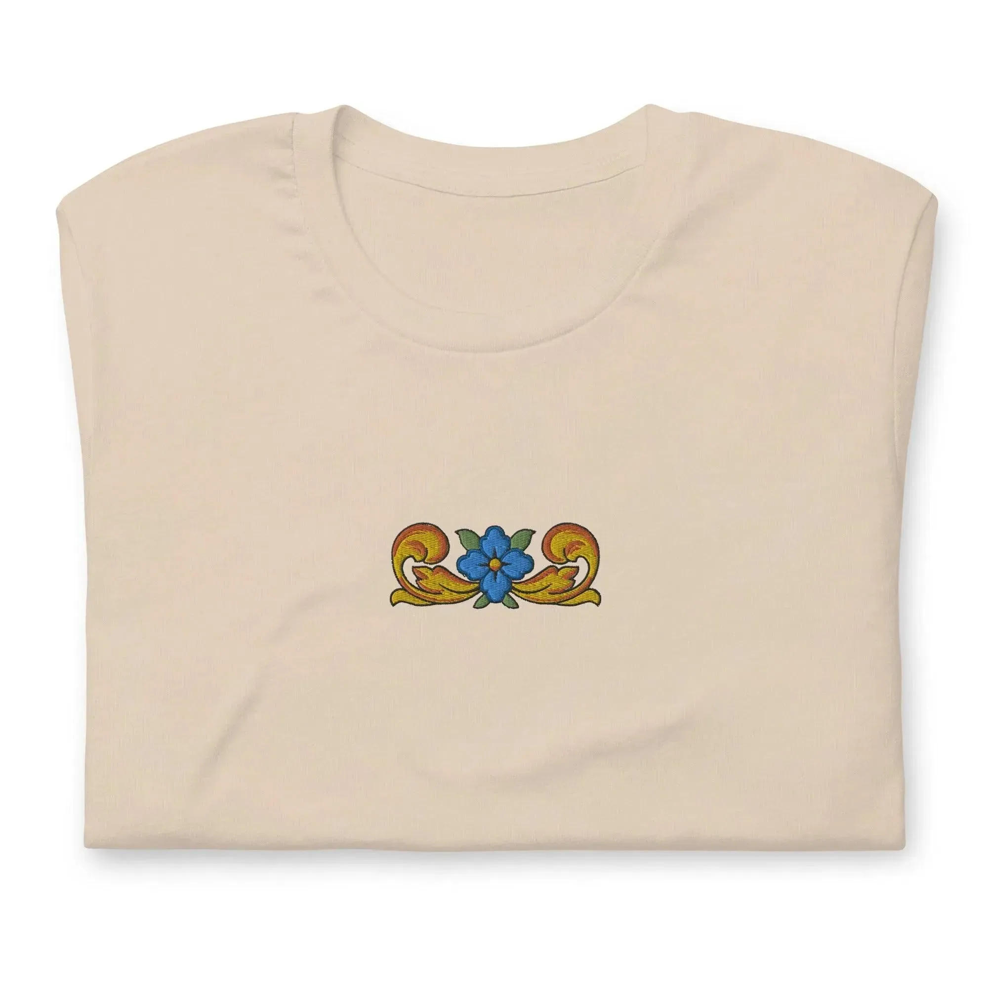 Sicilian Tile Embroidered T-shirt