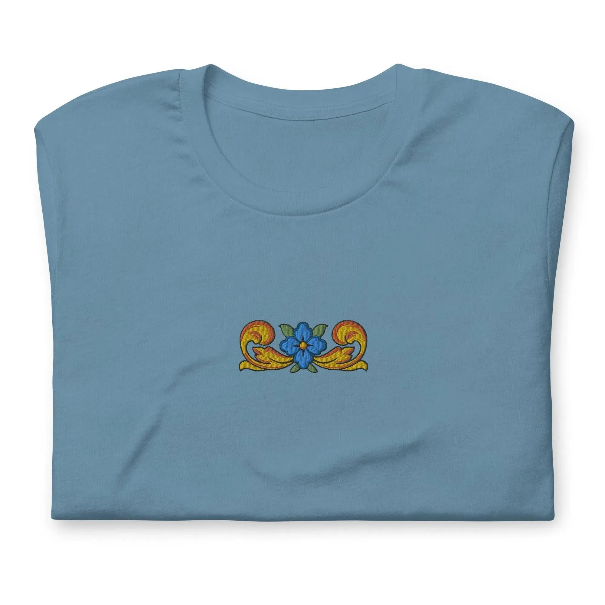 Sicilian Tile Embroidered T-shirt