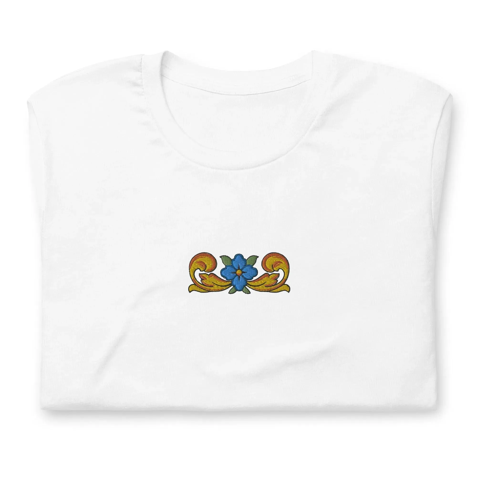 Sicilian Tile Embroidered T-shirt