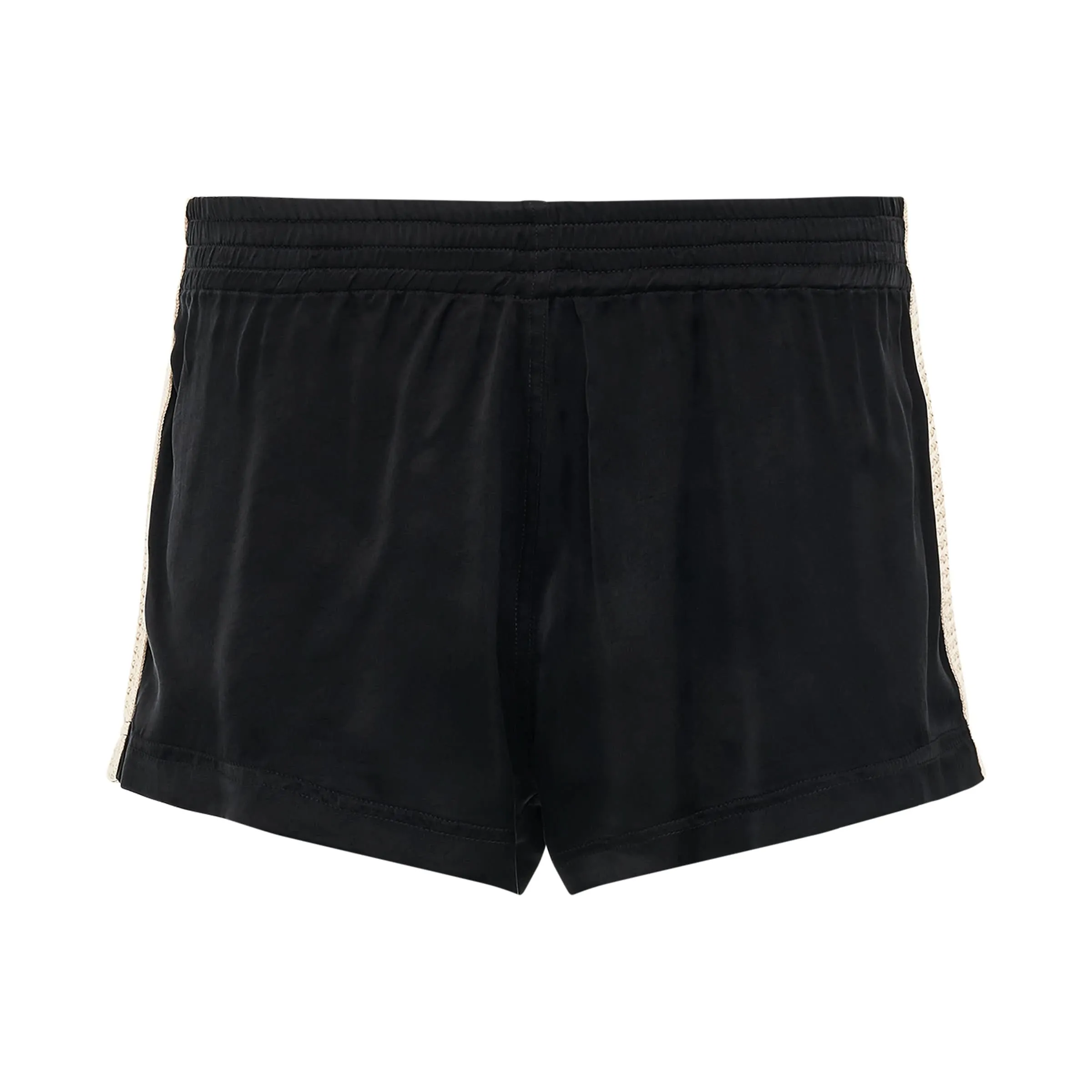 Side-stripe Track Shorts in Black