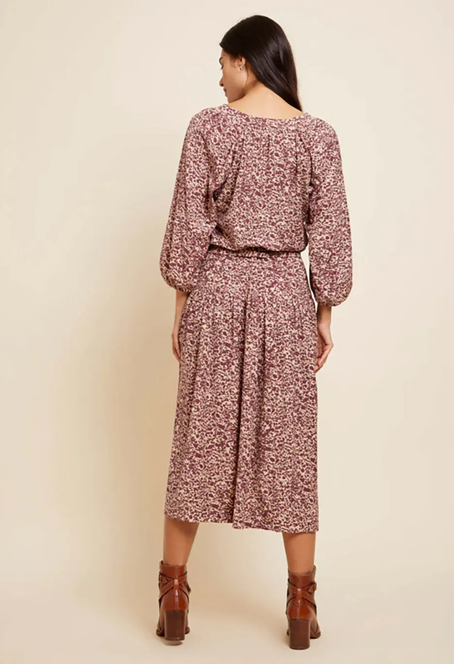 Simona Easy Peasant Dress