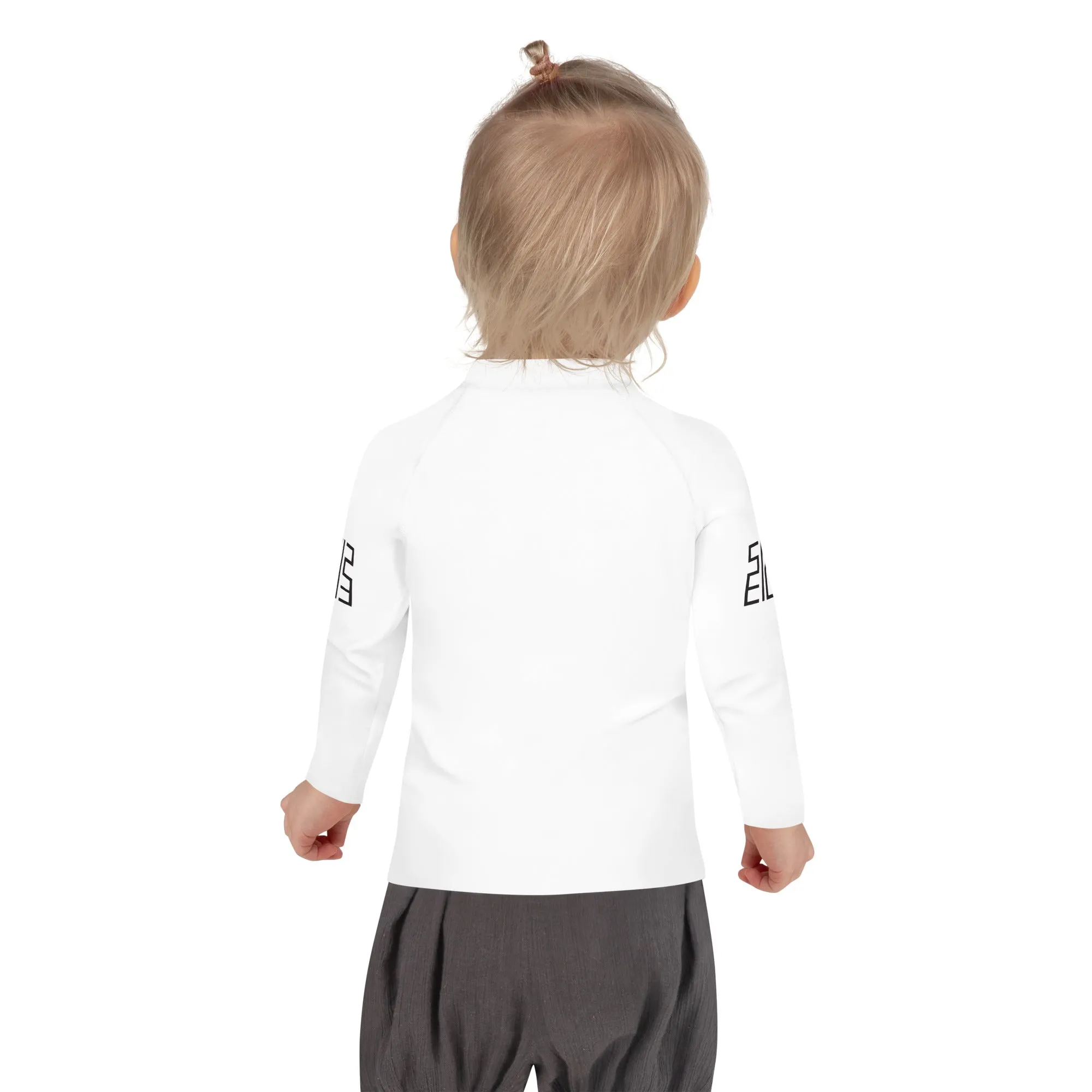 Sixty Eight 93 Logo Black & White Kids Rash Guard