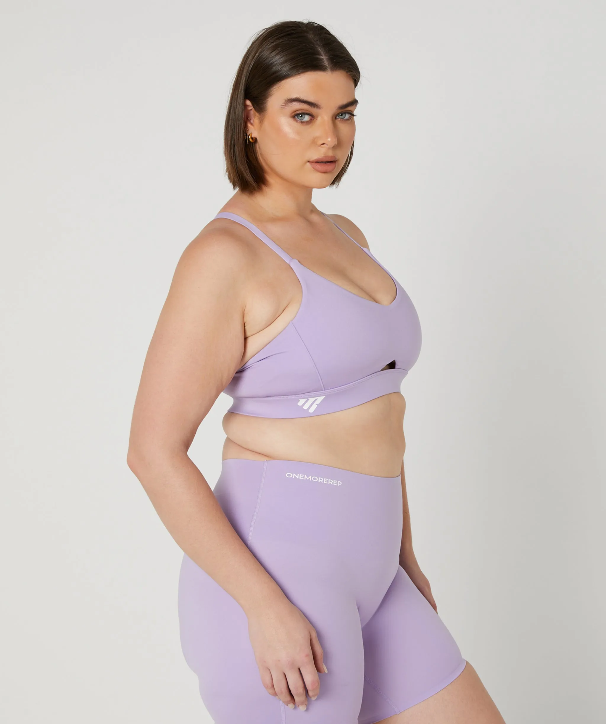 Sleek Keyhole Bra Lilac