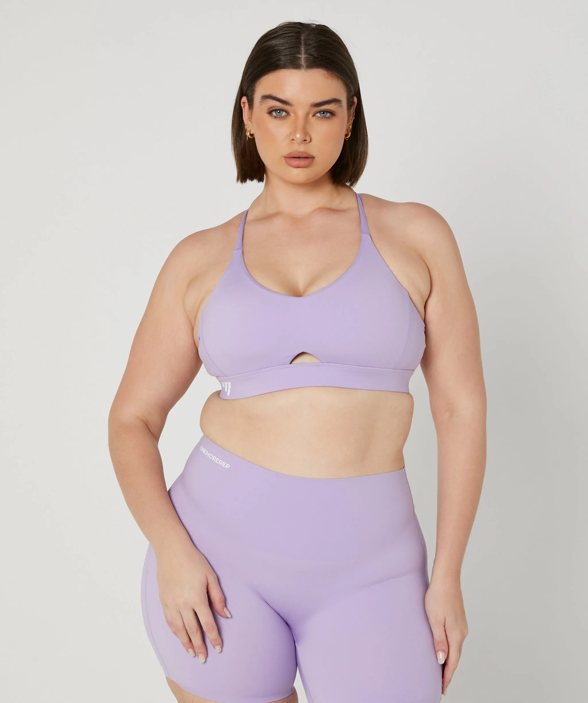 Sleek Keyhole Bra Lilac