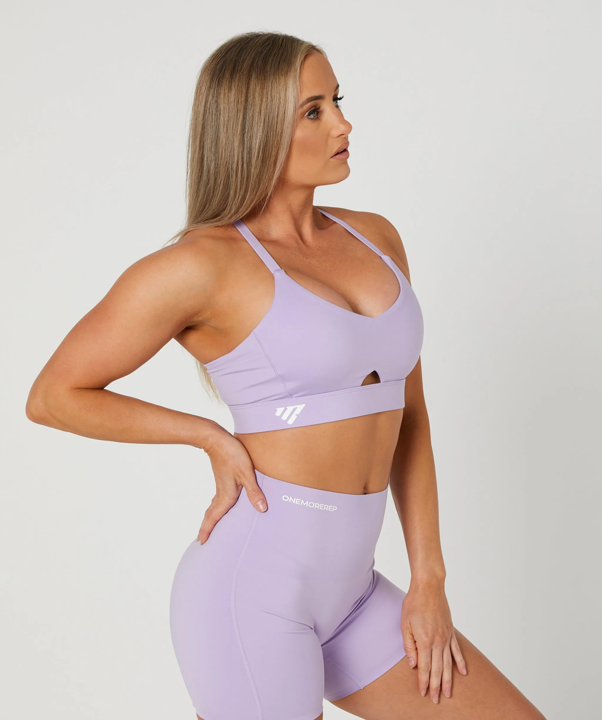 Sleek Keyhole Bra Lilac