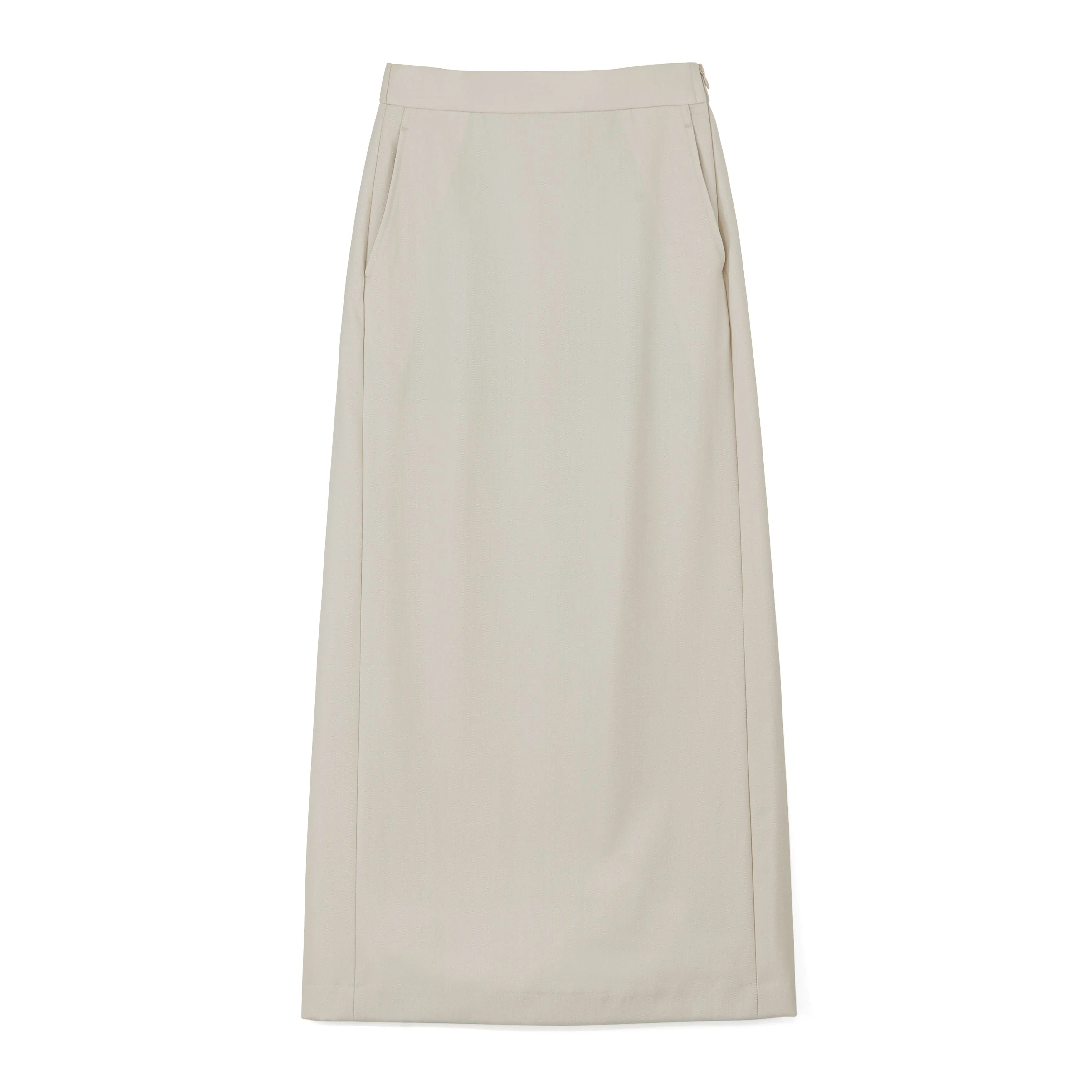 Techno Wool Nylon Easy Pencil Skirt