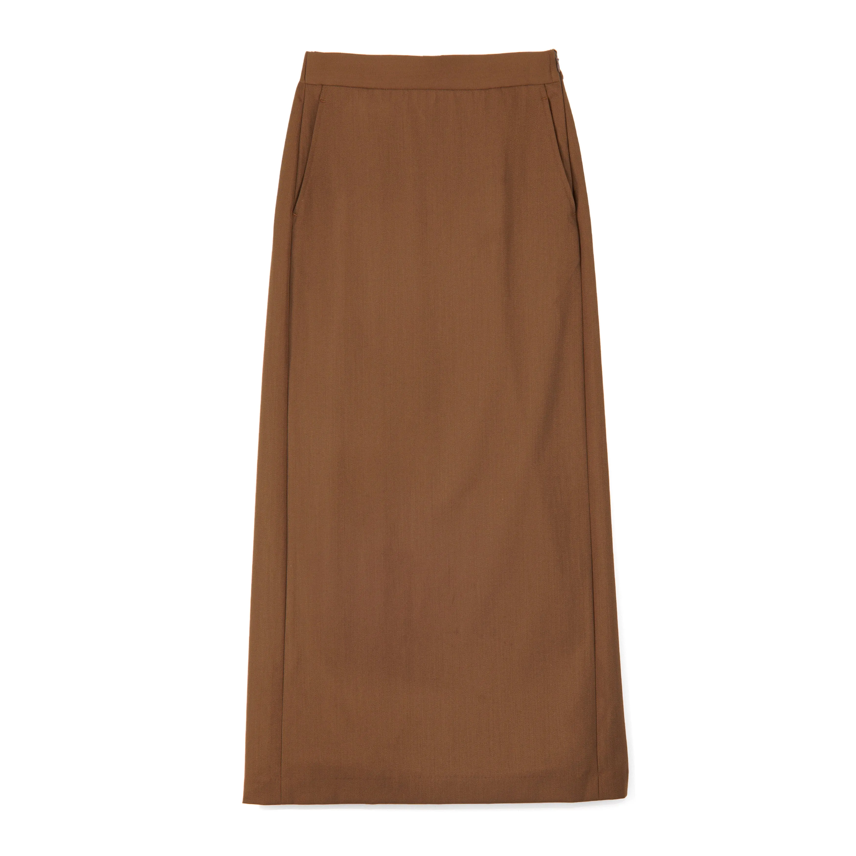 Techno Wool Nylon Easy Pencil Skirt