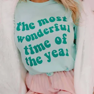 The Most Wonderful Time of the Year Mint Christmas Shirt
