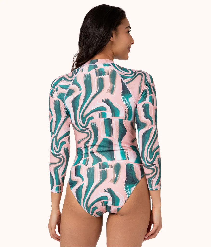 The Swim One Piece Rashguard: Paint Brush