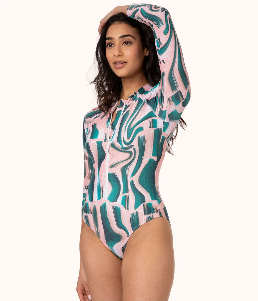 The Swim One Piece Rashguard: Paint Brush