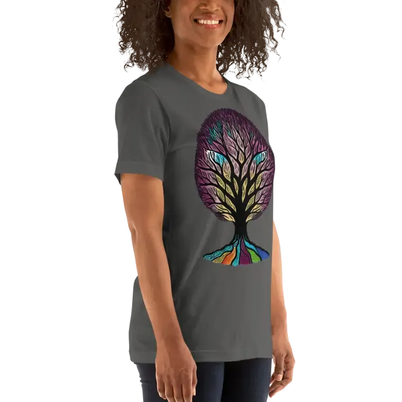 Vibrant Rainbow Colored Unisex t Shirt