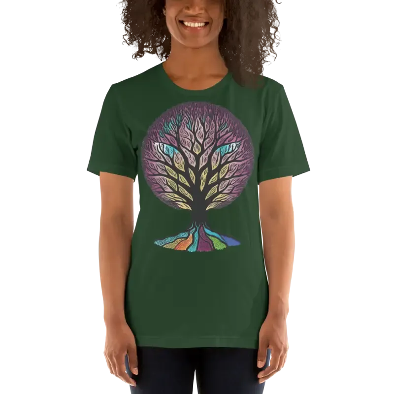 Vibrant Rainbow Colored Unisex t Shirt